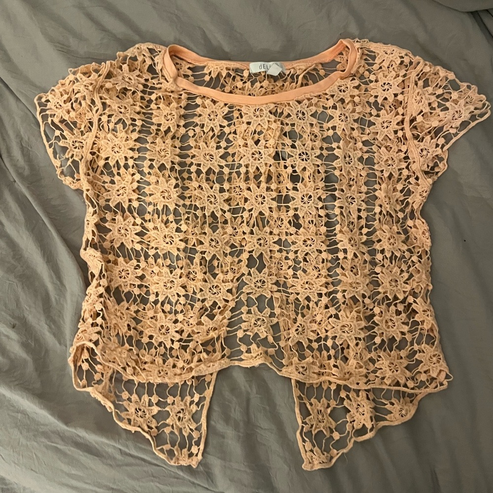 Delia’s crochet top (perfect for swim coverup)